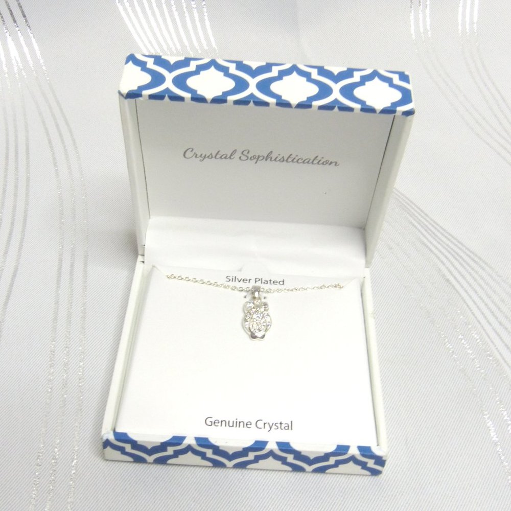 NEW Crystal Sophistication Crystal Owl Necklace